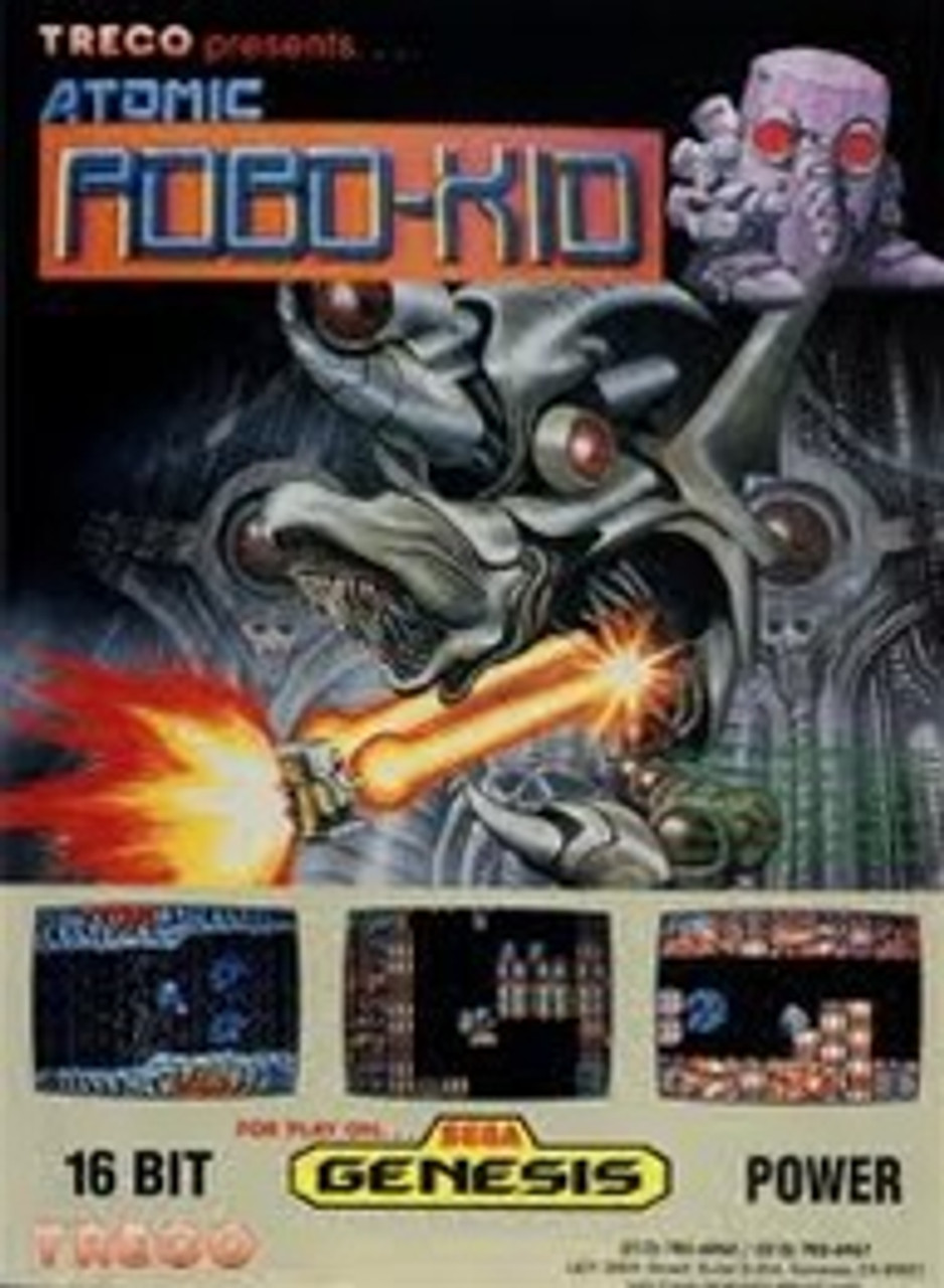 Atomic Robo-Kid Sega Genesis Game Cartridge For Sale | DKOldies